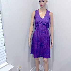 Prana multi colored pink and blue dress